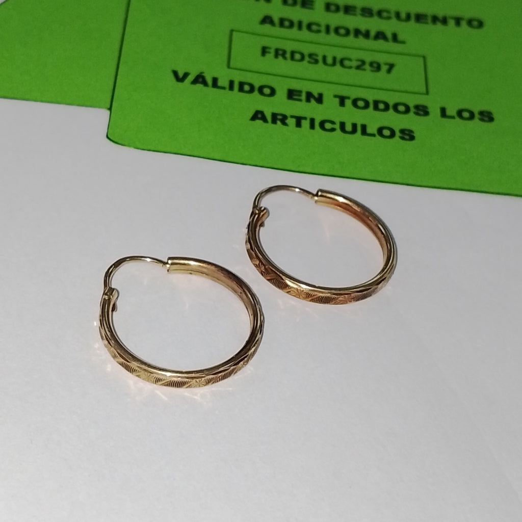 ARRACADAS PAR ORO 10 K 1,40 GRMS (SEMINUEVO)