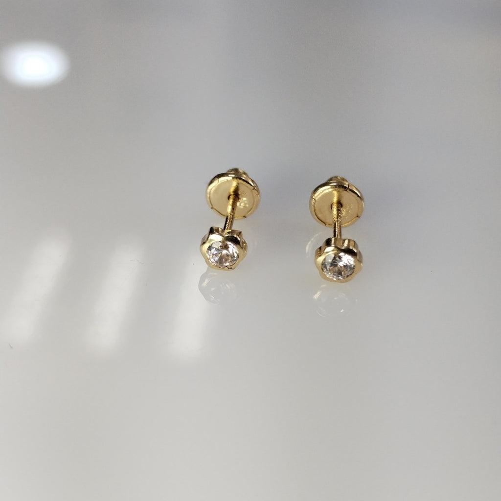 BROQUELES PAR ORO 14 K 0,40 GRMS (SEMINUEVO)