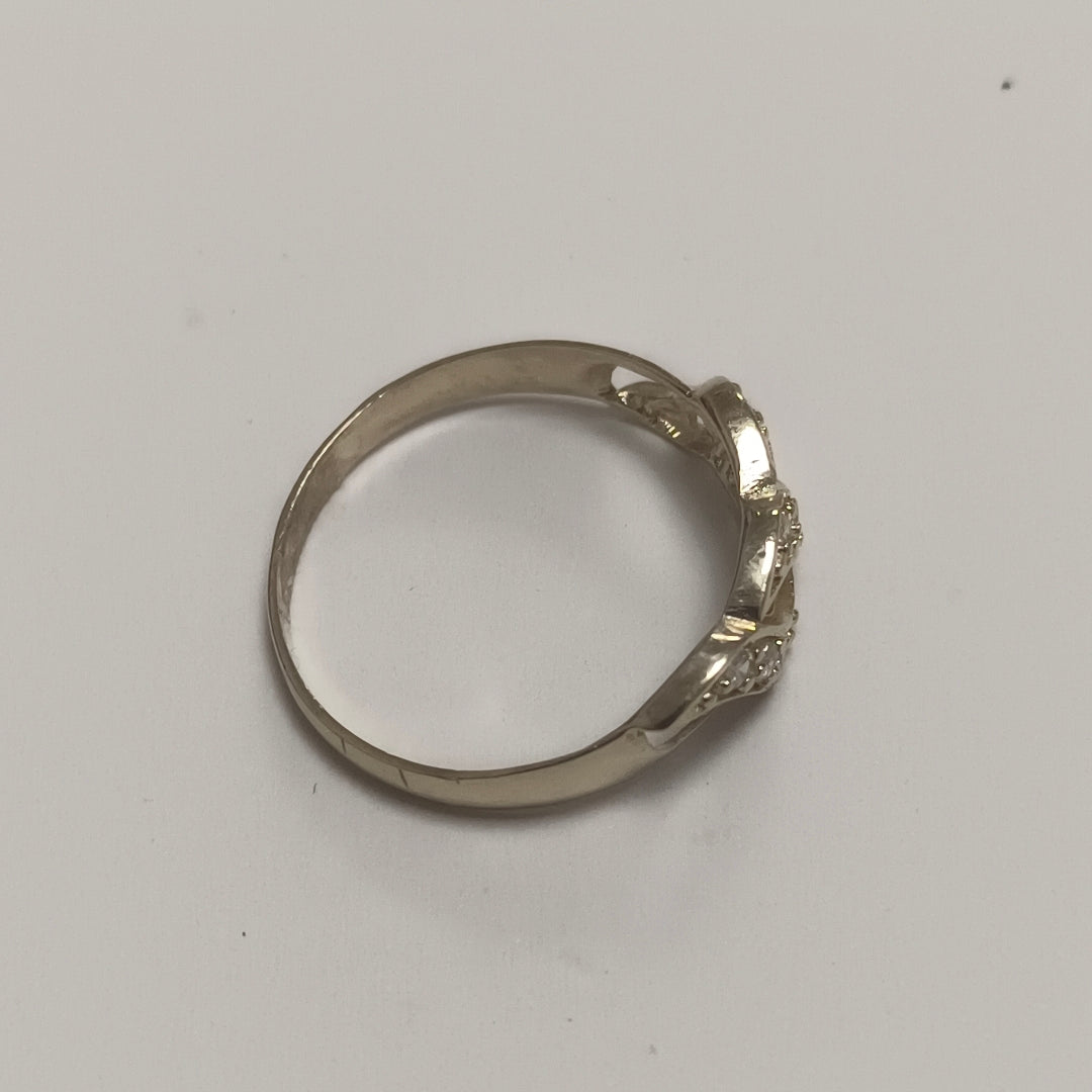 ANILLOS C CIRCONIAS 14K TALLA 7 1.4 GR (NUEVO)