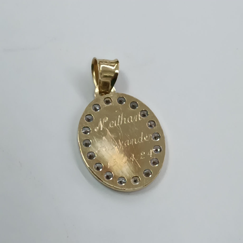 MEDALLA RELIGIOSA ORO 14 K 1,30 GRMS (SEMINUEVO)