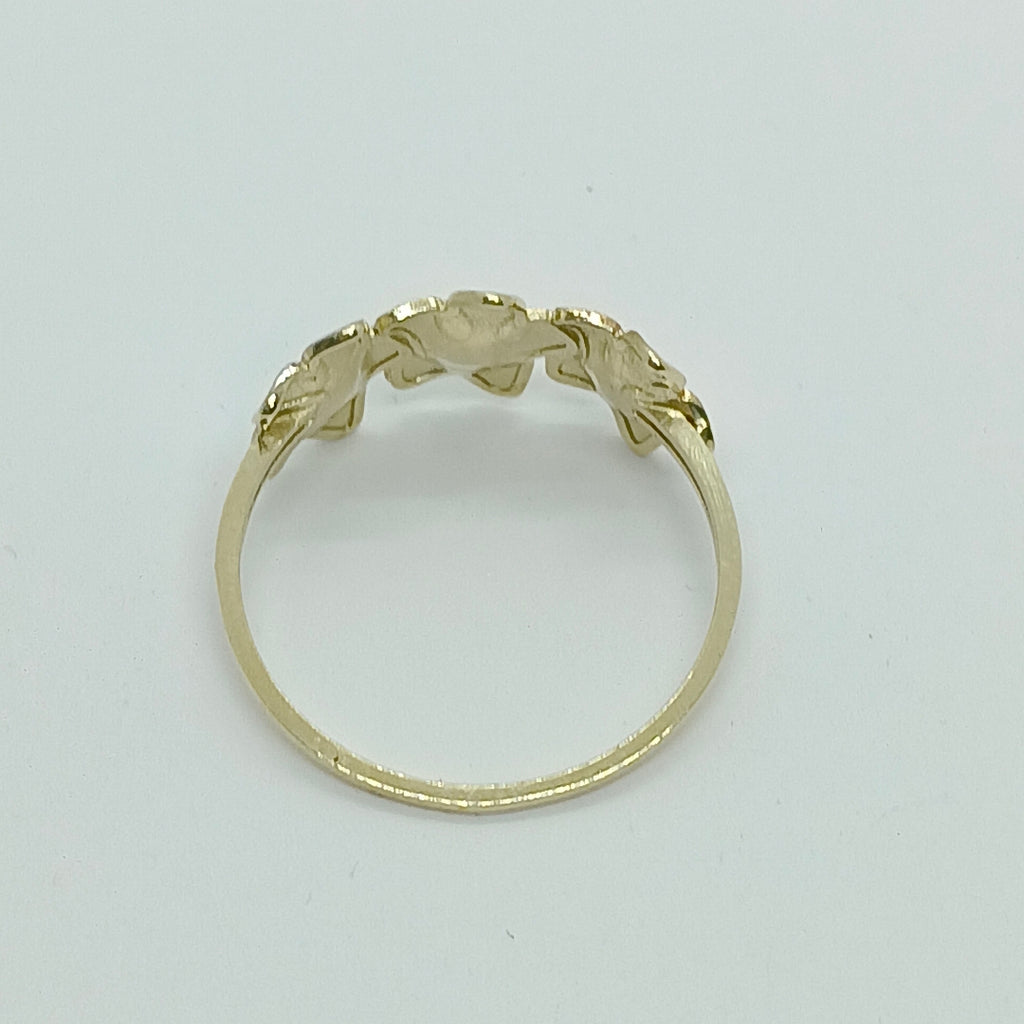 ANILLOS ANILLITO FIG FLORES 10K TALLA 8 1.3 GR (NUEVO)