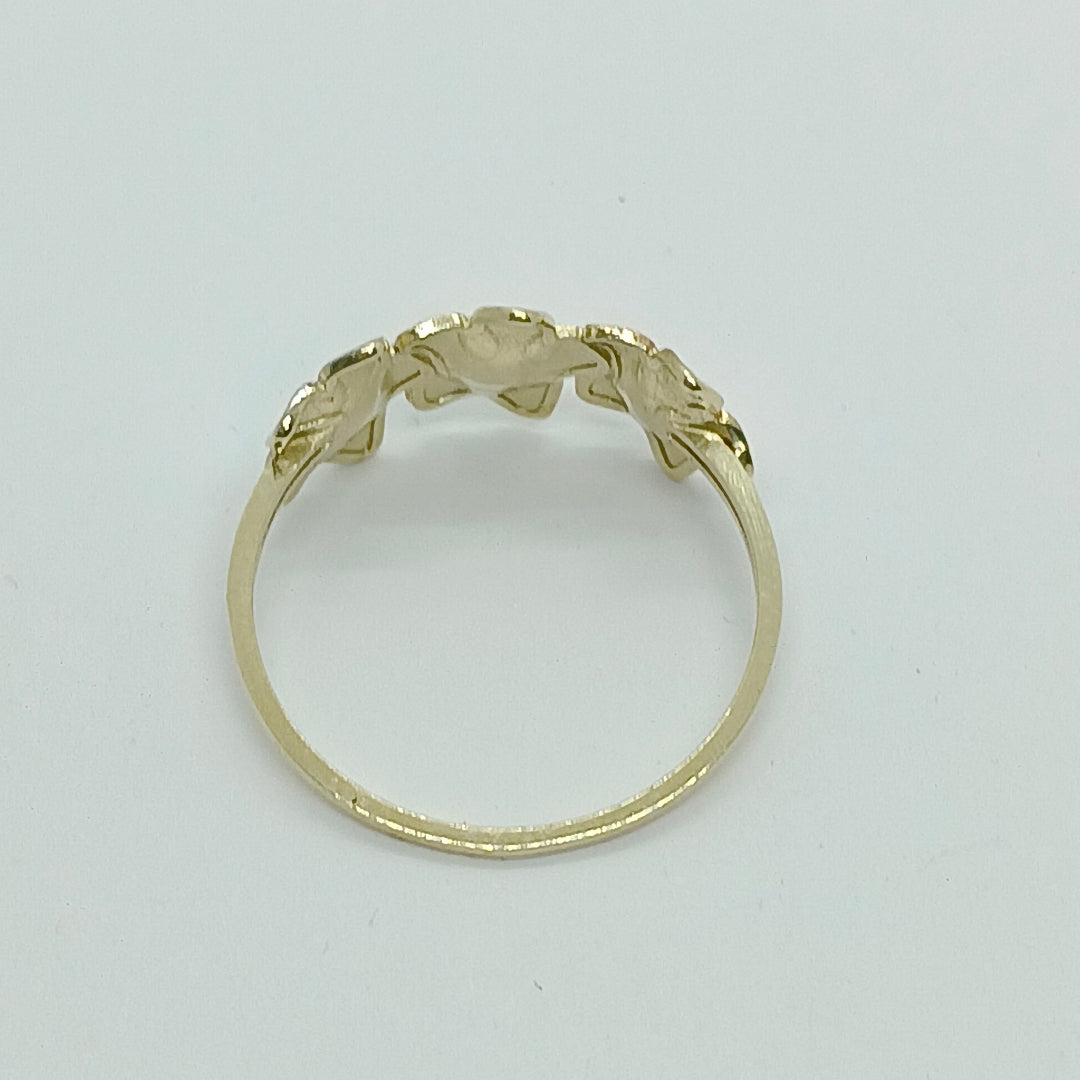 ANILLOS ANILLITO FIG FLORES 10K TALLA 8 1.3 GR (NUEVO)