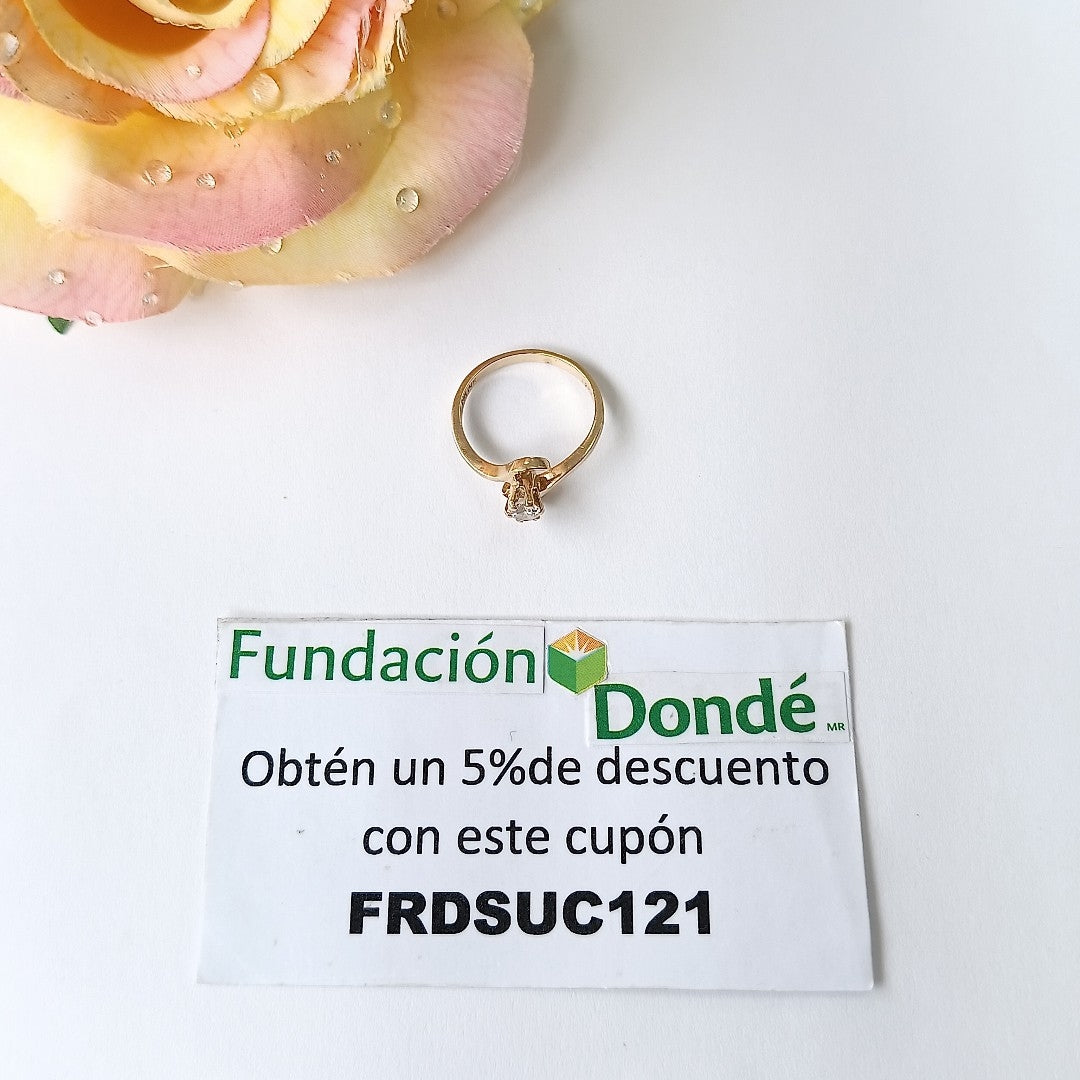 SOLITARIO ORO 14 K 2,50 GRMS (SEMINUEVO)
