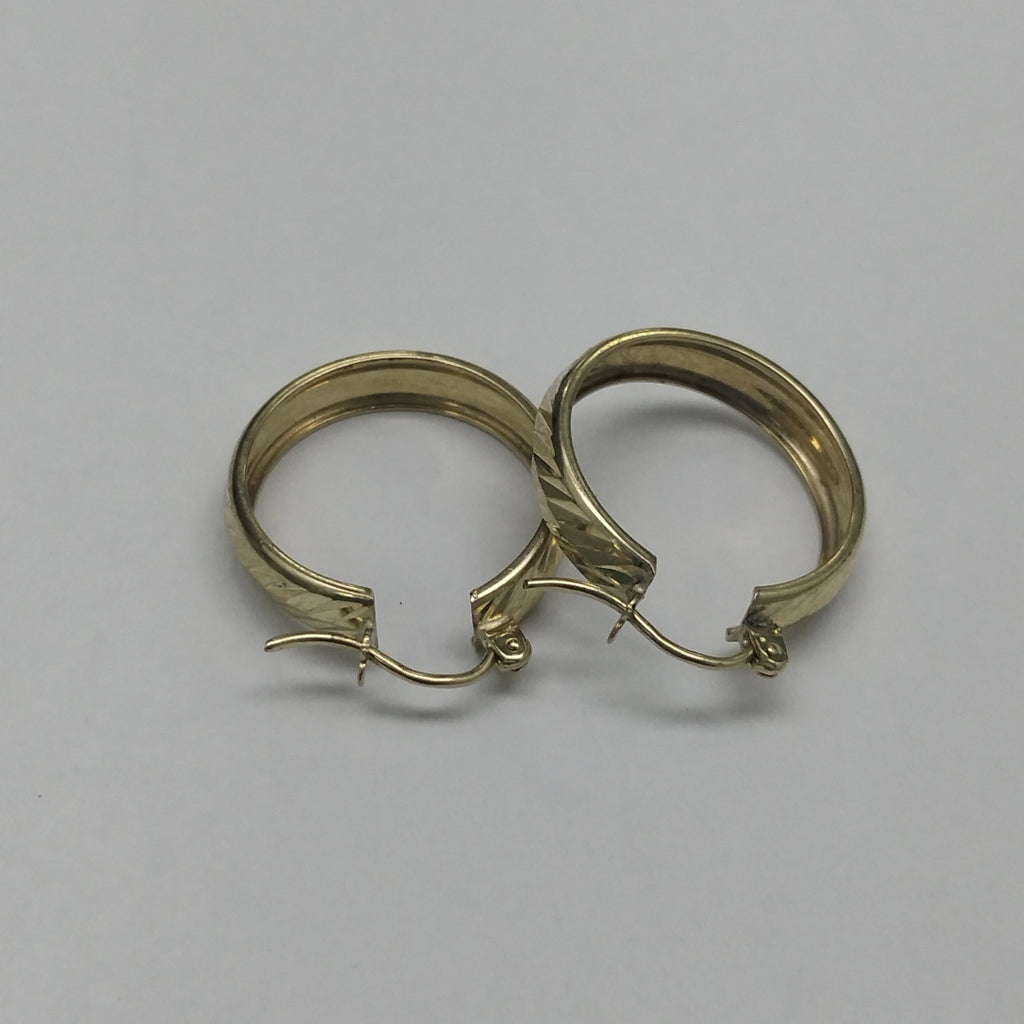 ARETES ARRACADAS LABRADAS 10K 2.3 GR (NUEVO)