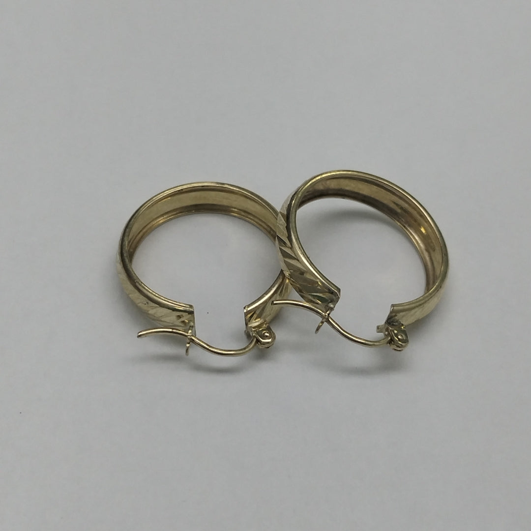 ARETES ARRACADAS LABRADAS 10K 2.3 GR (NUEVO)