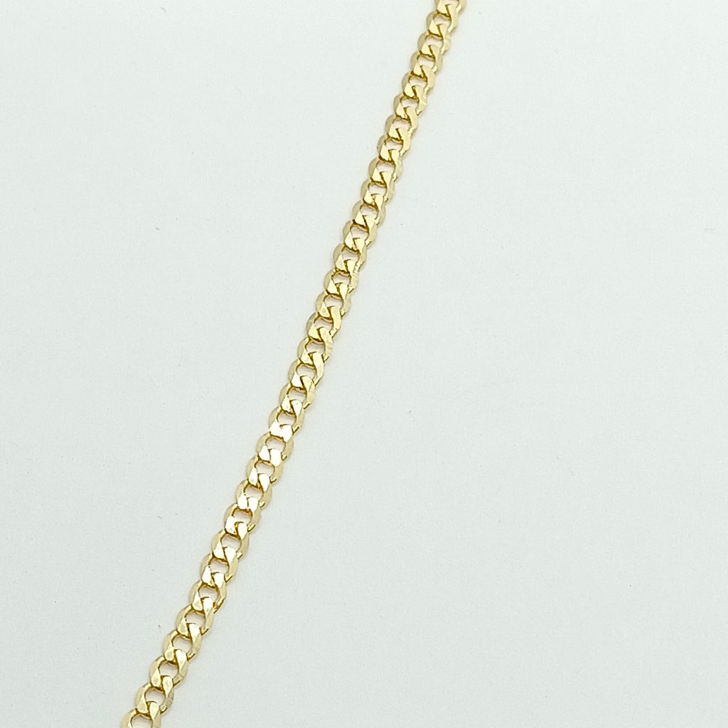 PULSERA TEJIDO BARBADA 14K 18 CM 2 GR (NUEVO)