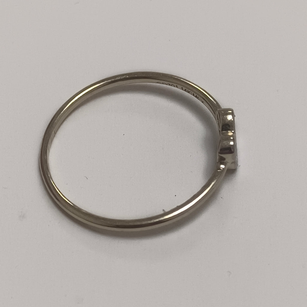 ANILLO ANILLITO MARIPOSA C CIRCONIAS 14K 7 TALLA 1 GR (NUEVO)