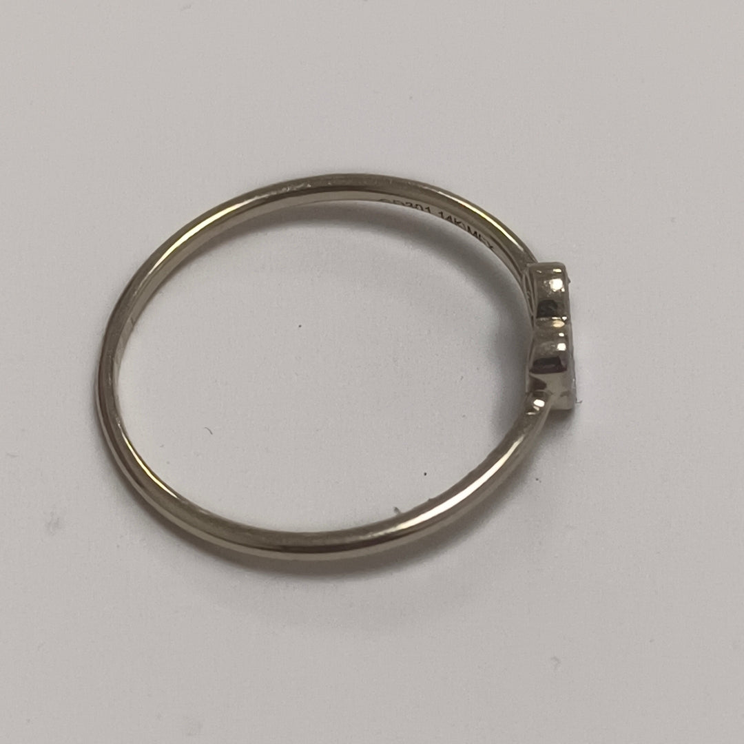 ANILLO ANILLITO MARIPOSA C CIRCONIAS 14K 7 TALLA 1 GR (NUEVO)