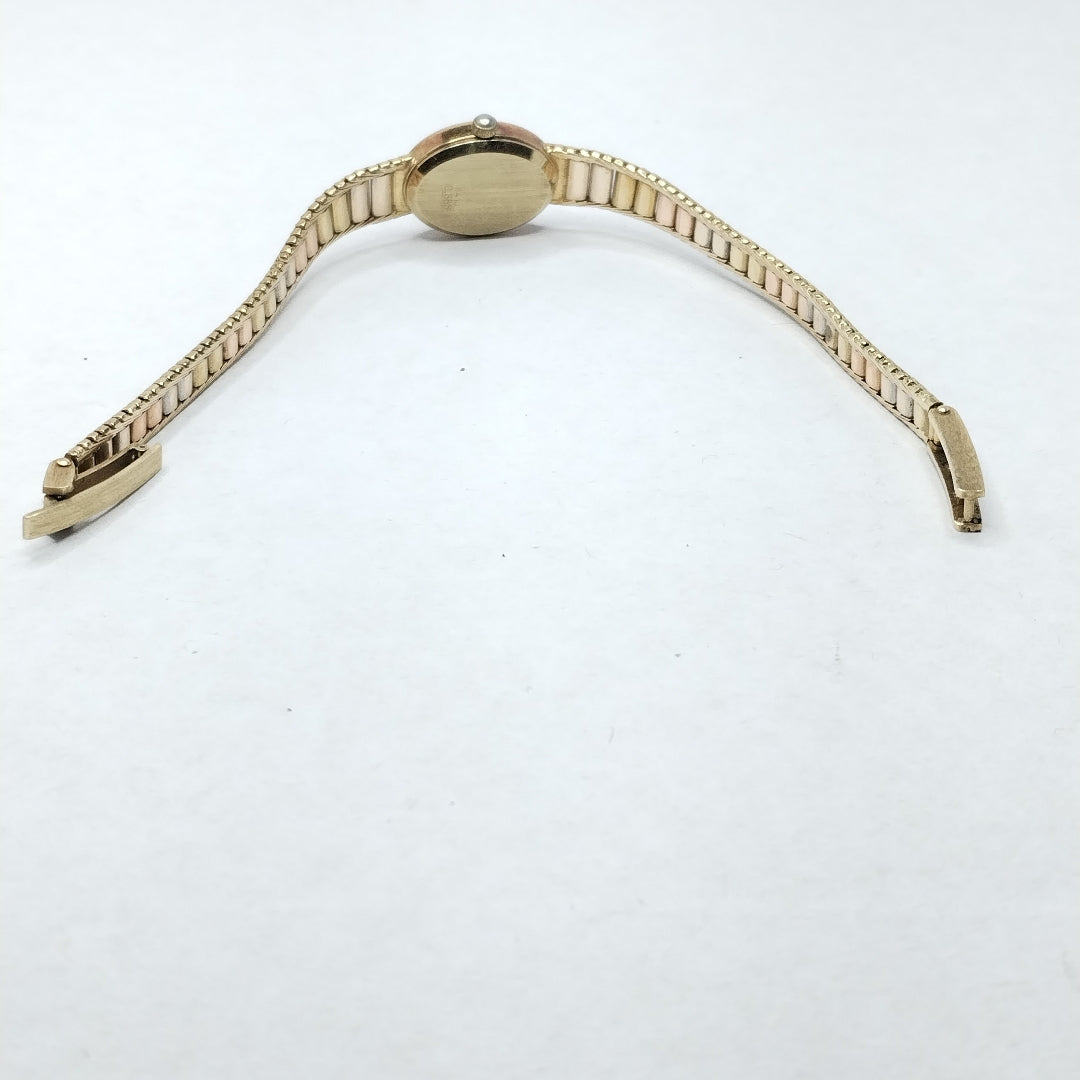 RELOJ CAJA ACERO PULSO ORO ORO 14 K 18.9 GRMS (SEMINUEVO)