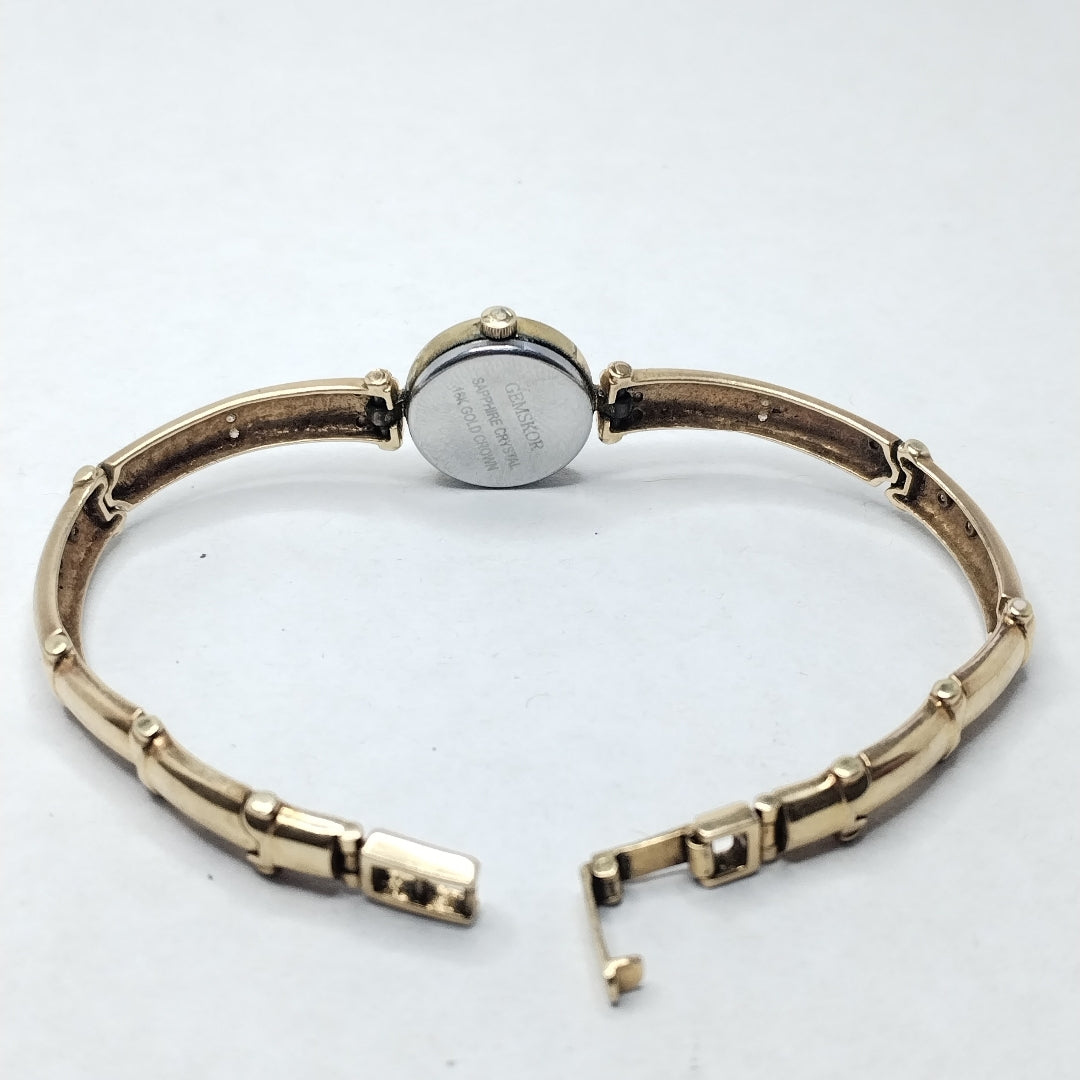 RELOJ CAJA ACERO PULSO ORO ORO 14 K 18.5 GRMS (SEMINUEVO)