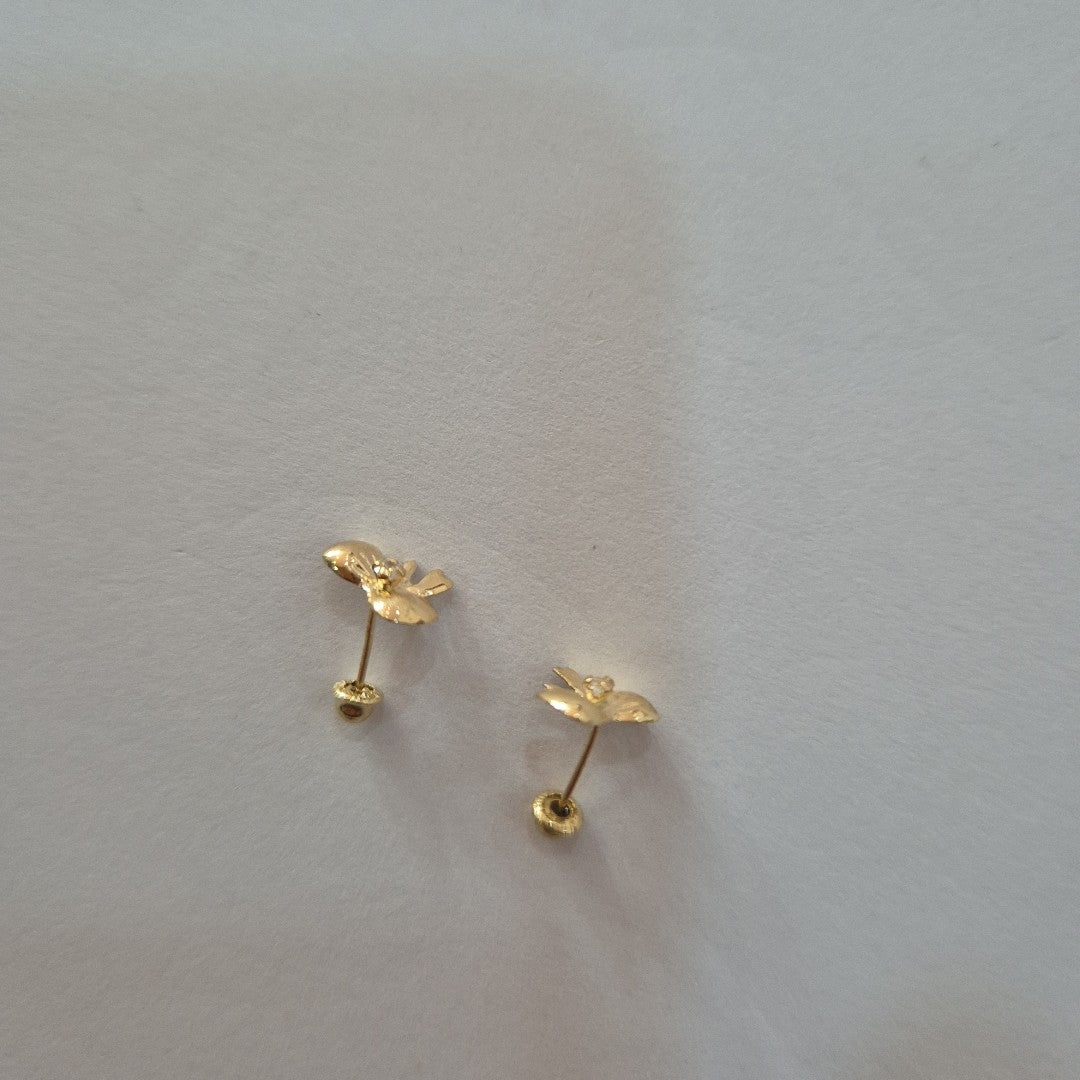 BROQUELES BROQUEL FIG MOÑO C CIRCONIA 14K 0.2441 GR (NUEVO)
