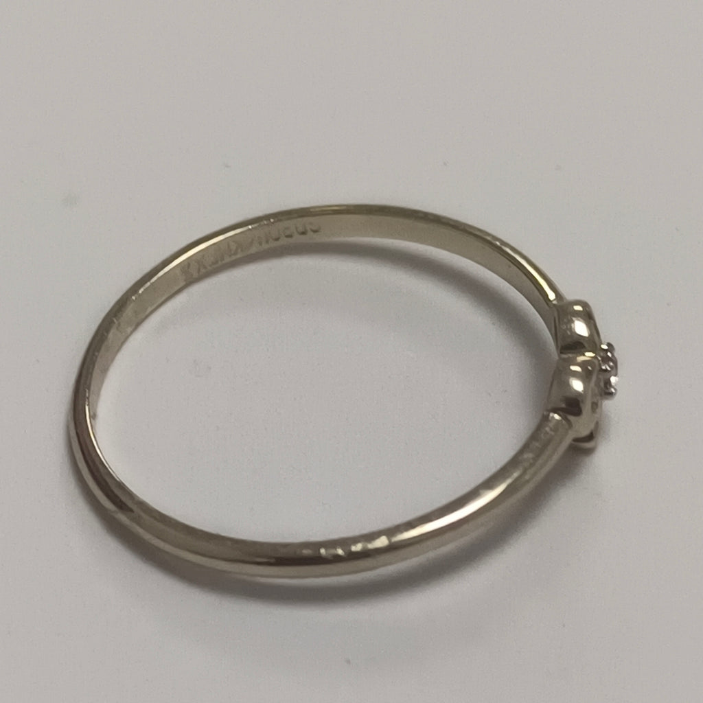 ANILLO ANILLITO FIG MOÑO C CIRCONIAS 14K 7 TALLA 1 GR (NUEVO)