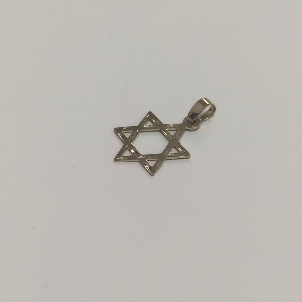 DIJE TEJIDO ESTRELLA DE DAVID 14K 0.5 GR (NUEVO)