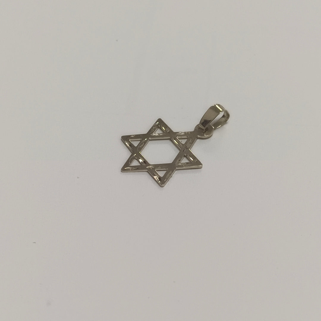 DIJE TEJIDO ESTRELLA DE DAVID 14K 0.5 GR (NUEVO)