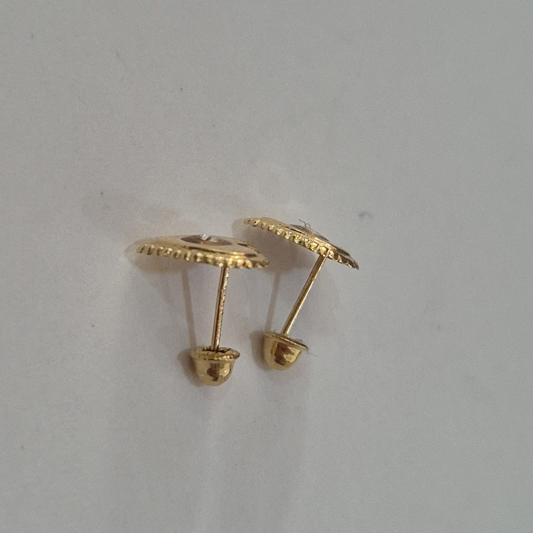 BROQUELES BROQUEL FIG CORAZON C CIRCONIA 14K 0.2614 GR (NUEVO)