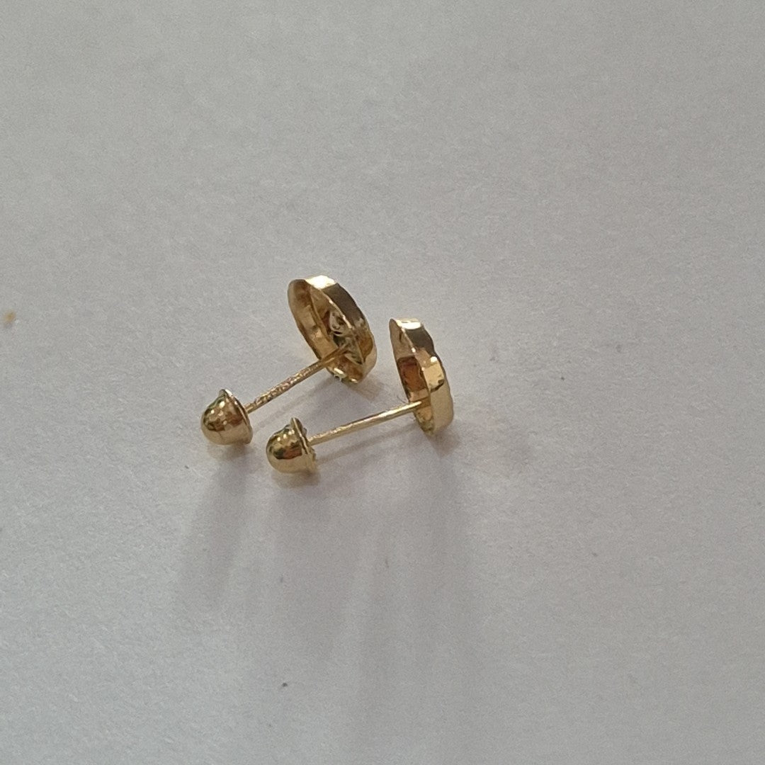 BROQUELES BROQUEL FIG BOTON C CIRCONIA 14K 0.2916 GR (NUEVO)