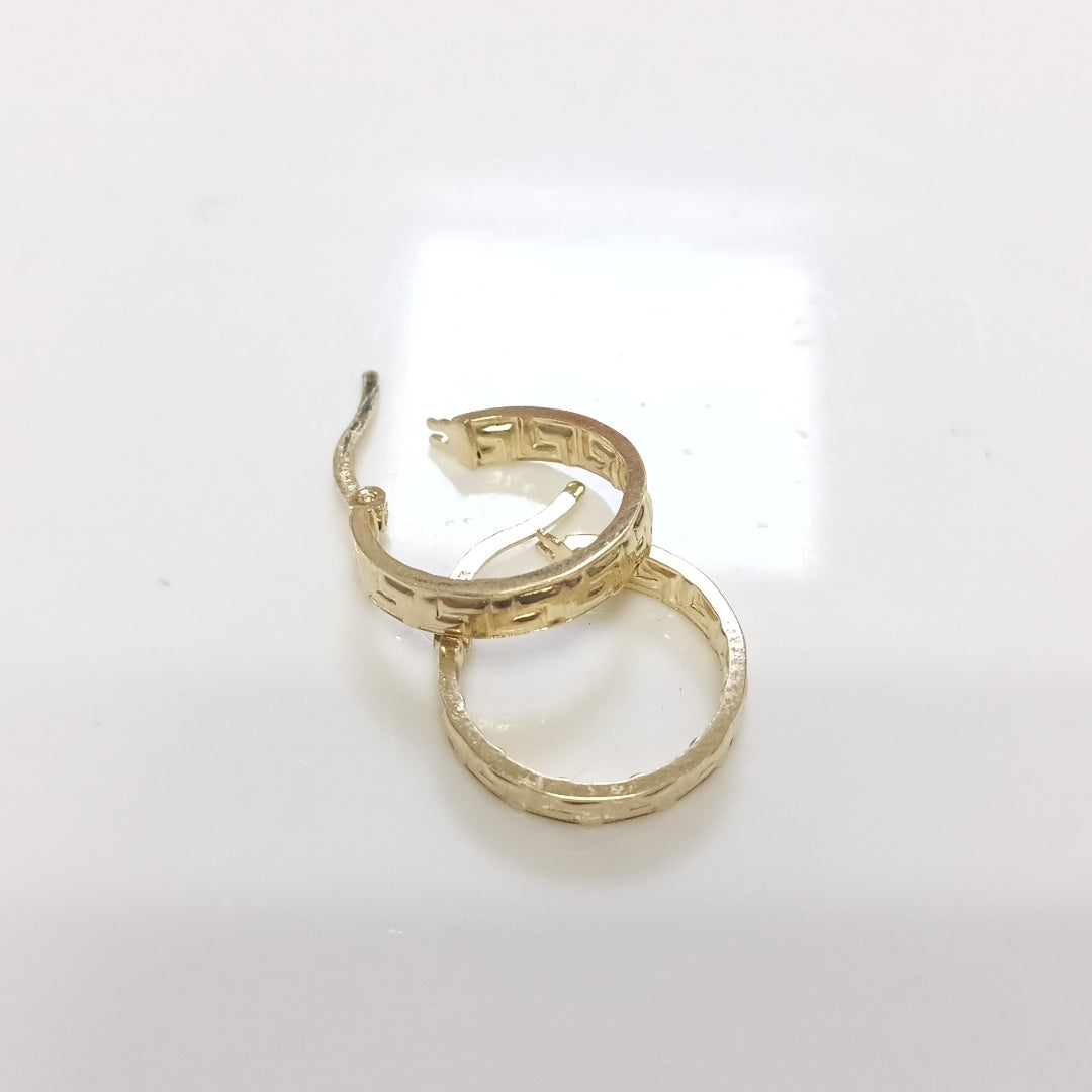 ARETES ARRACADAS FIG GRECAS 14K 1.7 GR (NUEVO)