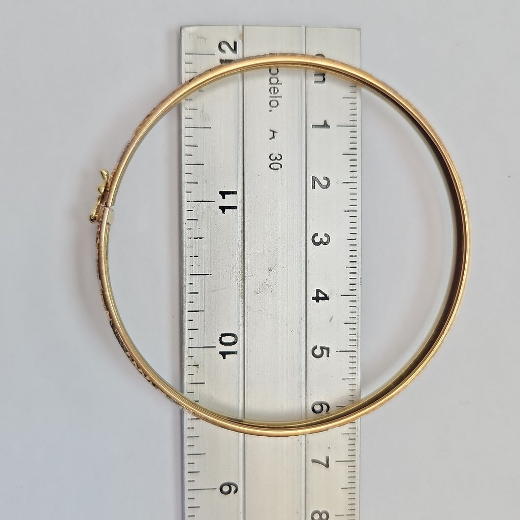 PULSERA RIGIDA ORO 10 K 4.7 GRMS (SEMINUEVO)