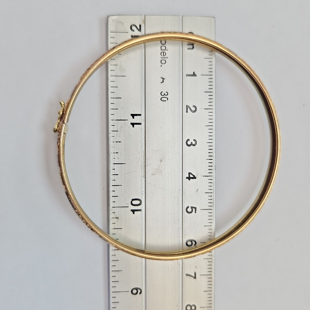 PULSERA RIGIDA ORO 10 K 4.7 GRMS (SEMINUEVO)