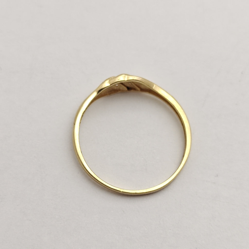 ANILLO ANILLITO C CIRCONIAS 14K 7 TALLA 1.2 GR (NUEVO)