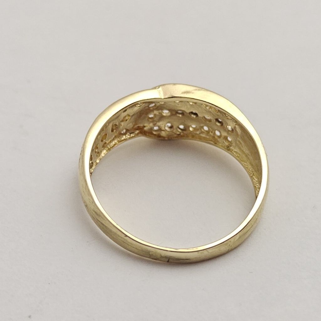 ANILLOS C CIRCONIAS 14K TALLA 7 2.9 GR (NUEVO)