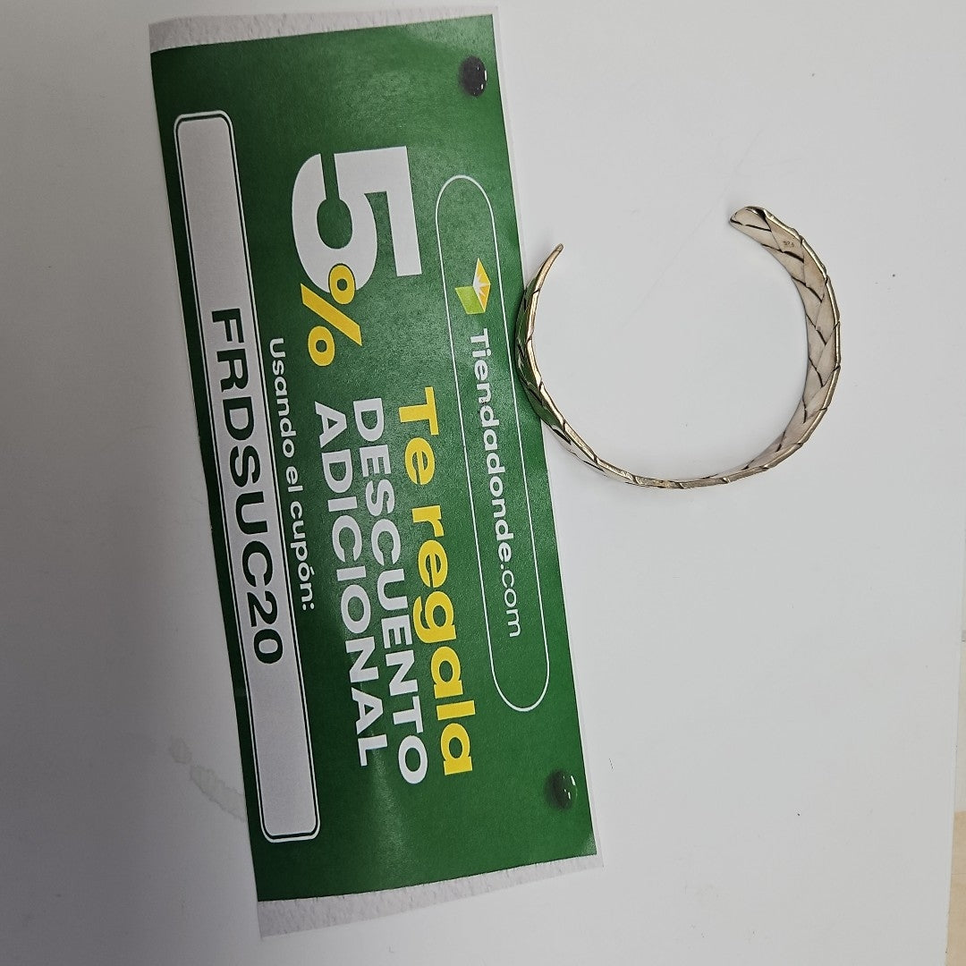 PULSERA RIGIDA PLATA 23,50 GRMS (SEMINUEVO)