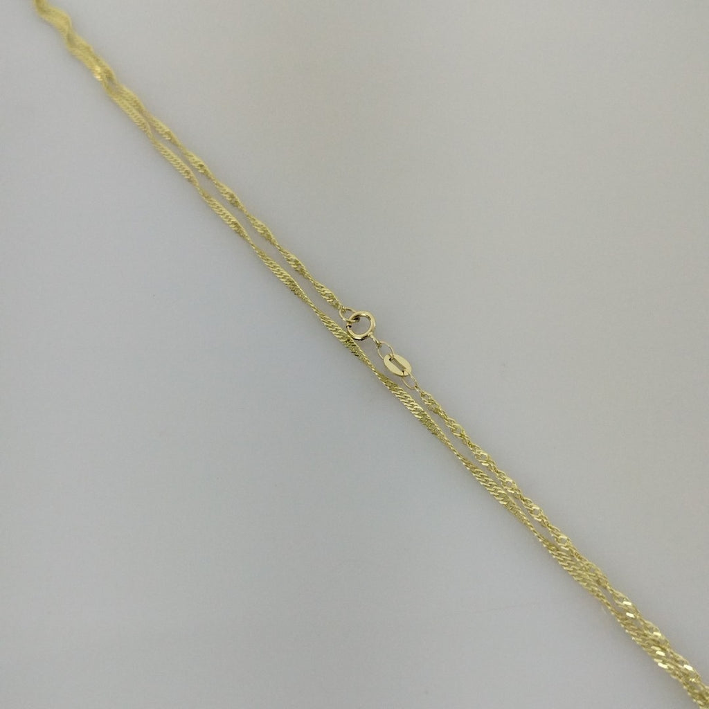 CADENA MEDIO TORZAL 10K 55 CM 2.5 GR (NUEVO)