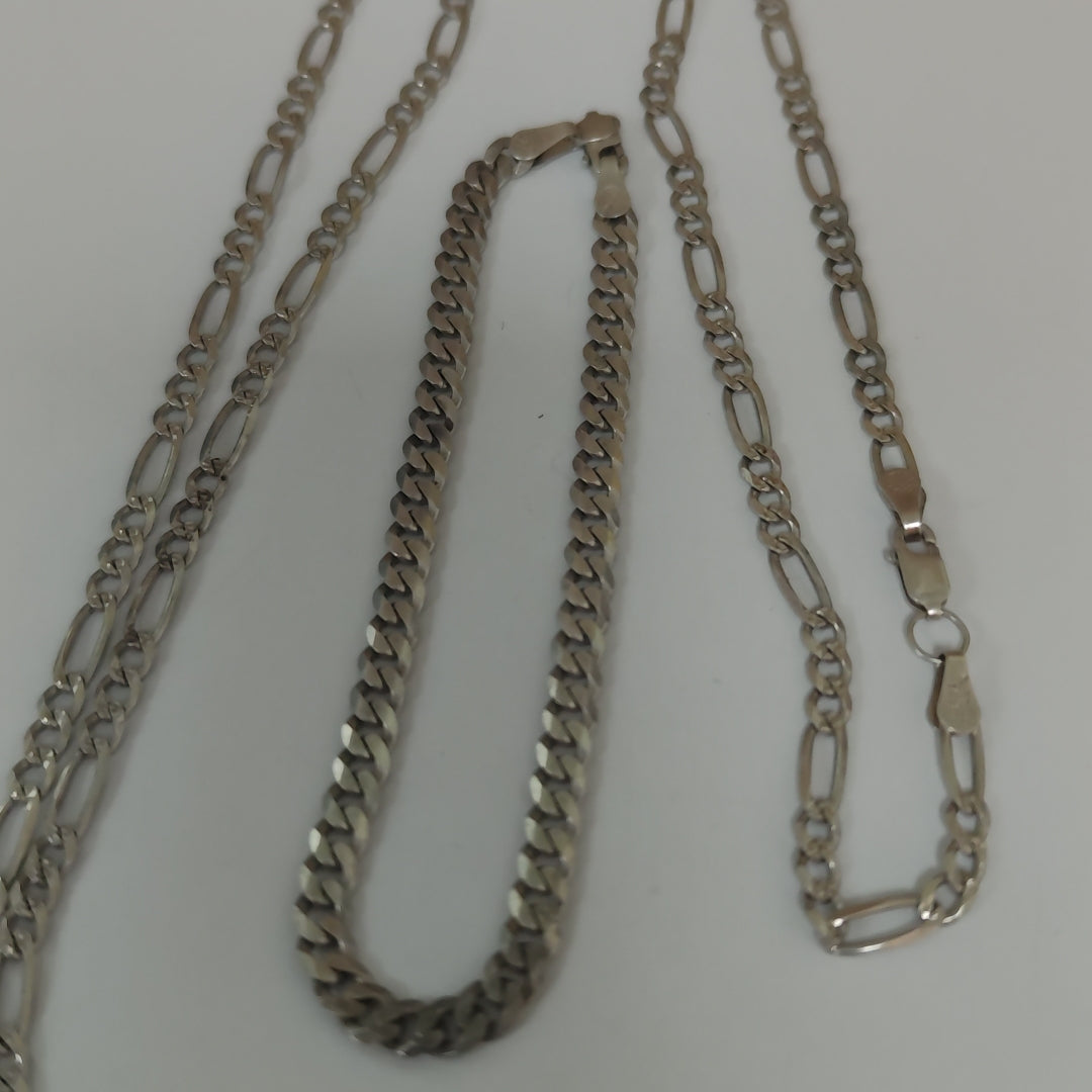 CADENA, DIJE, PULSERA PLATA 25.6 GRMS (SEMINUEVO)