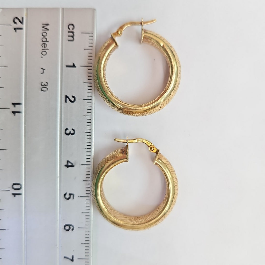 ARRACADAS PAR ORO 14 K 3.5 GRMS (SEMINUEVO)