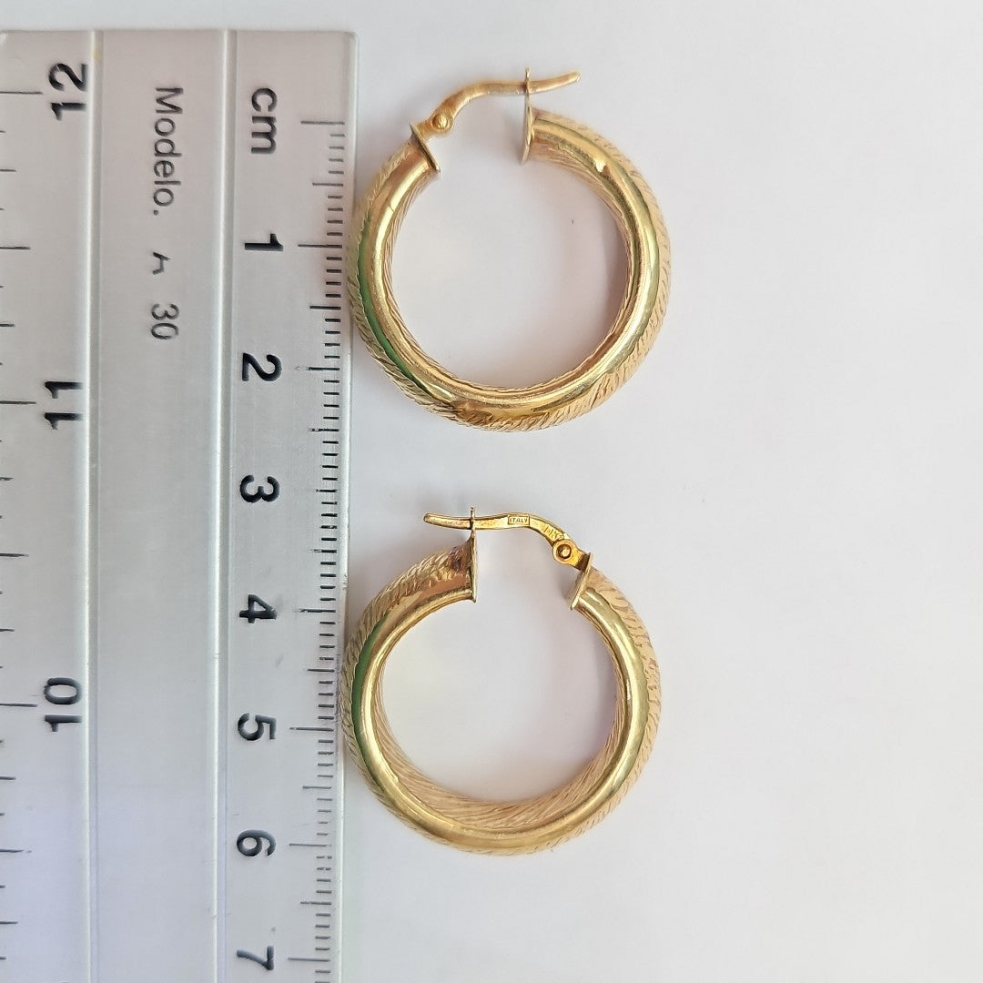ARRACADAS PAR ORO 14 K 3.5 GRMS (SEMINUEVO)