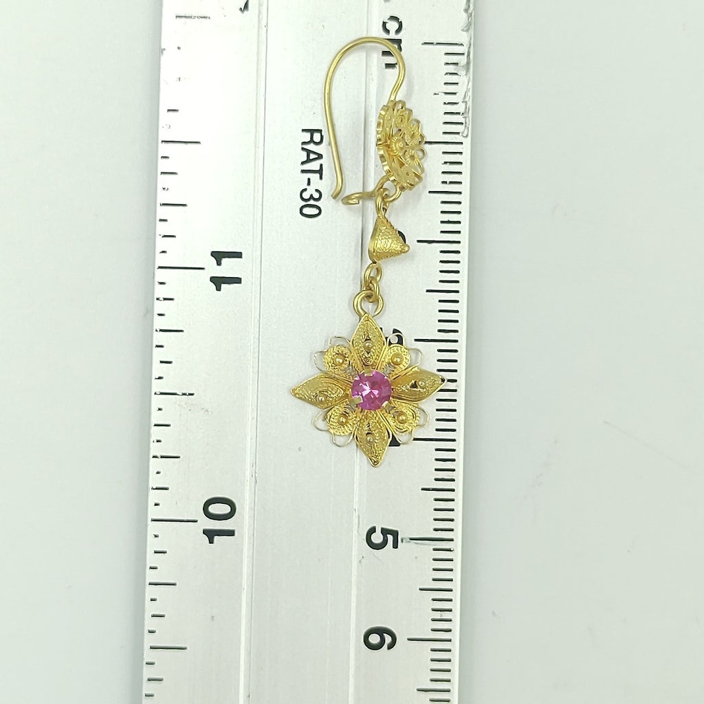 ARETES PAR ORO 14 K 3,10 GRMS (SEMINUEVO)