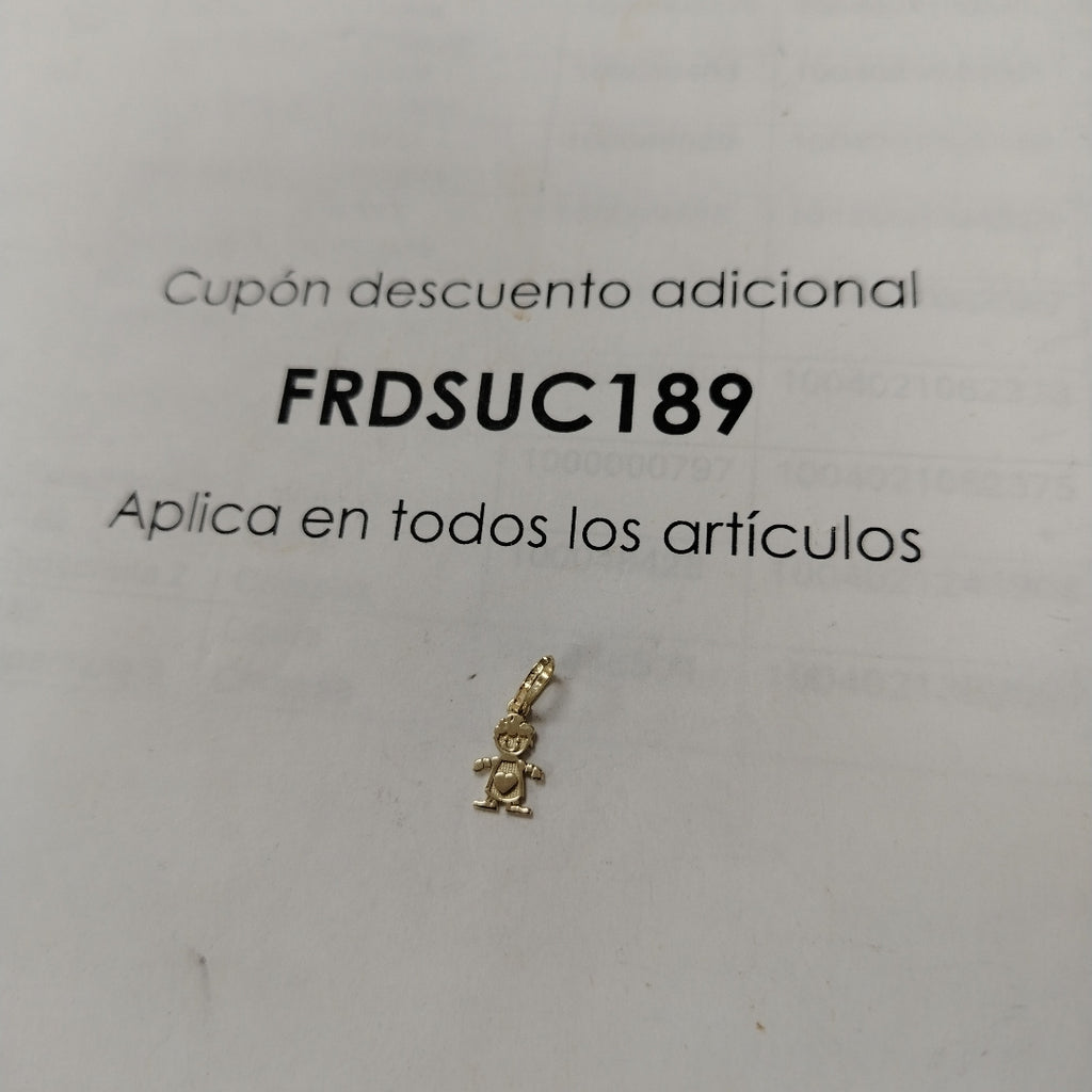 DIJE NIÑO 10K 0.2 GR (NUEVO)