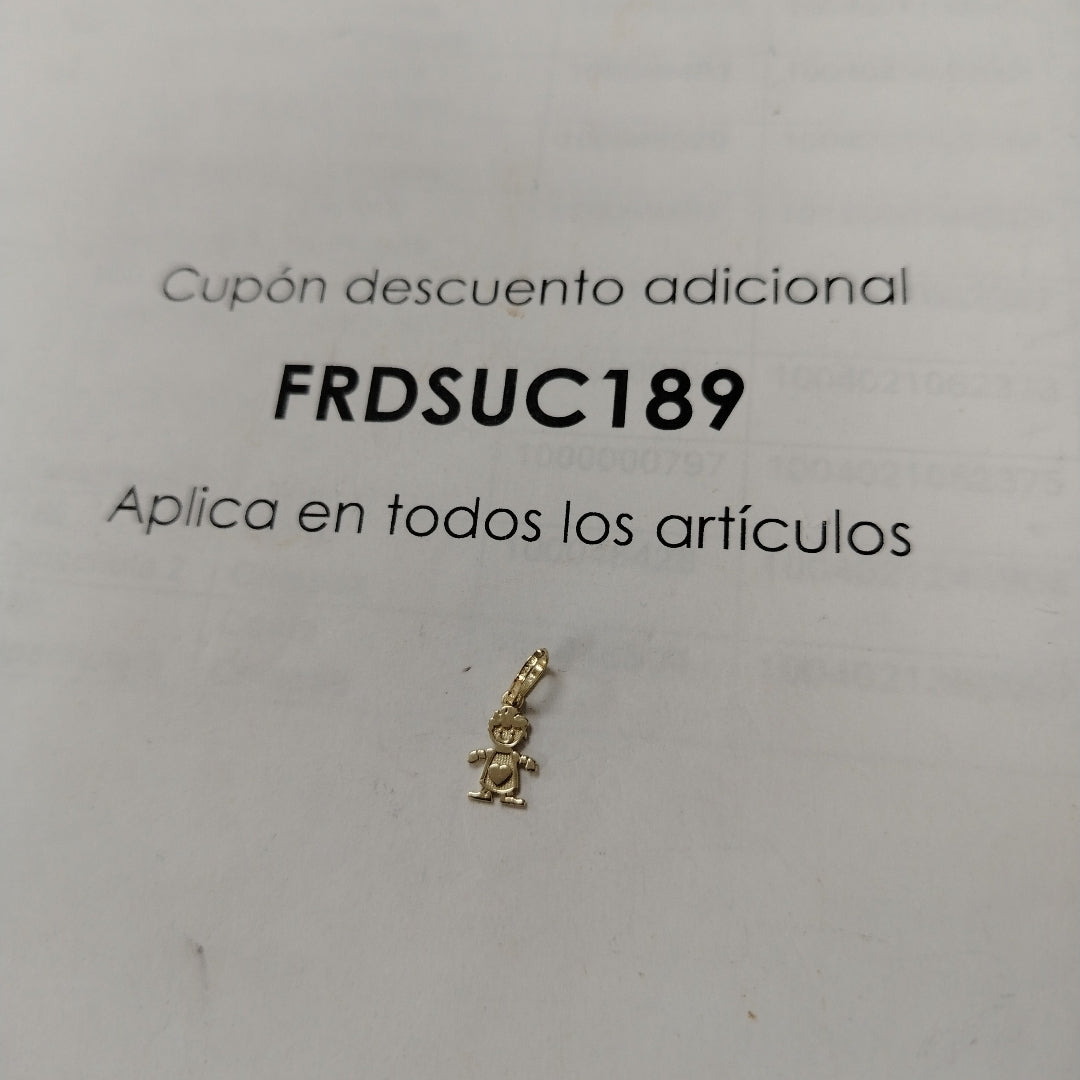 DIJE NIÑO 10K 0.2 GR (NUEVO)