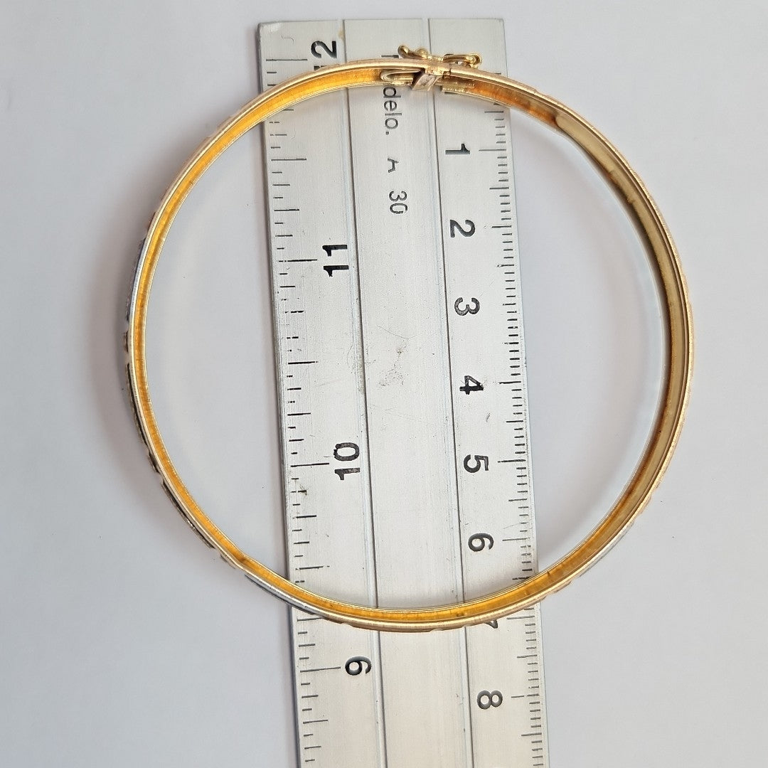 PULSERA RIGIDA ORO 14 K 6.4 GRMS (SEMINUEVO)