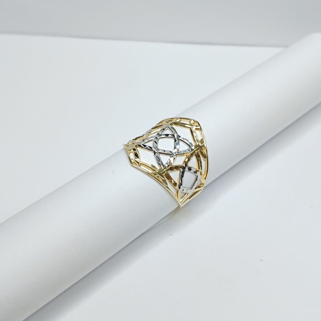 ANILLOS CON ESTRELLA CELTA 14K TALLA 6.5 2.2 GR (NUEVO)