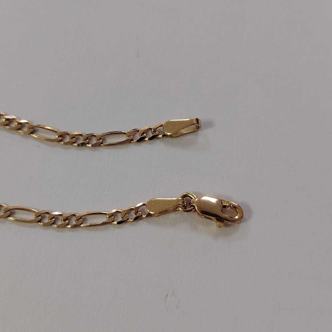PULSERA ESCLAVA 3X1 14K 16 CM 3 GR (NUEVO)