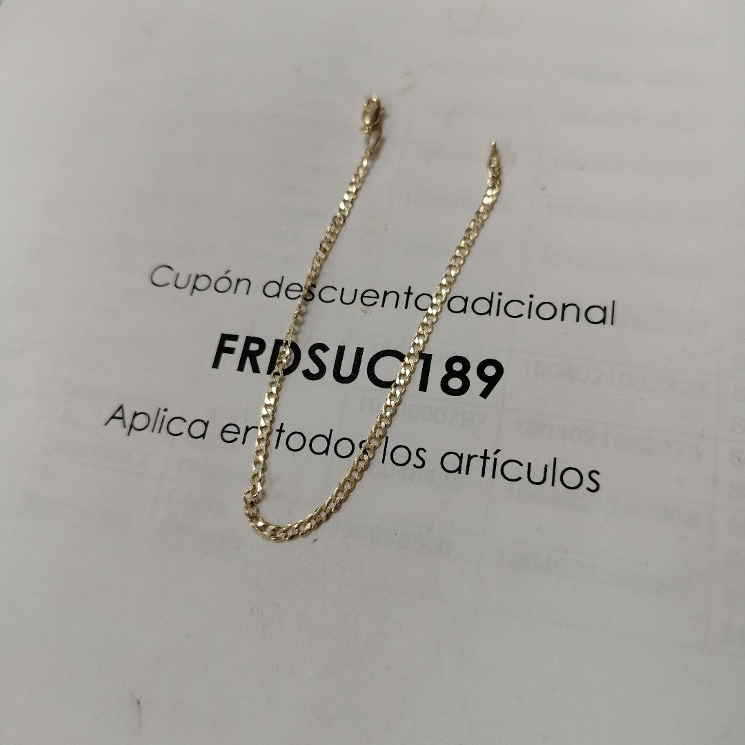 PULSERA BARBADA 14K 18 CM 2 GR (NUEVO)