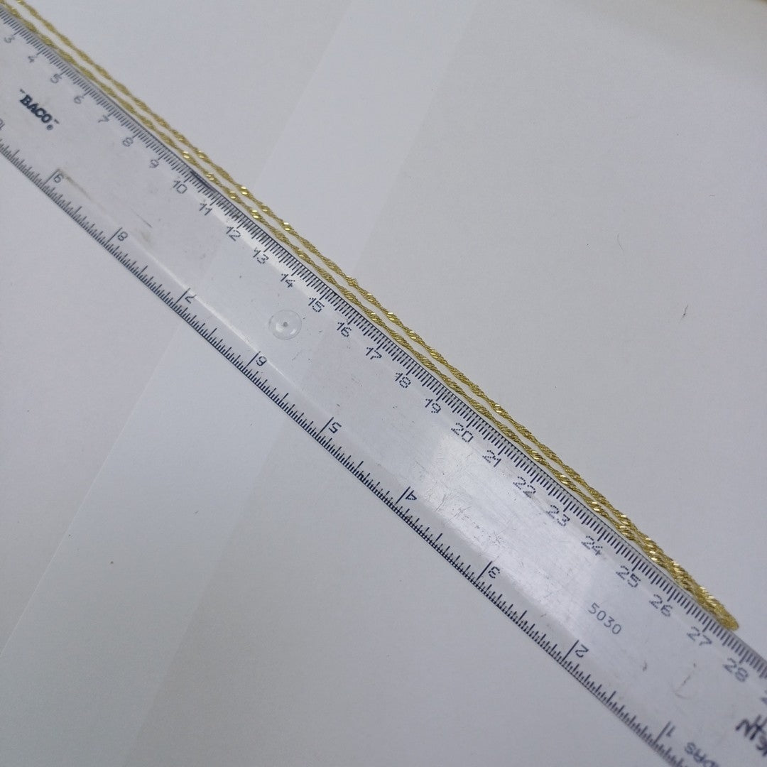 CADENA MEDIO TORZAL 10K 55 CM 2.4 GR (NUEVO)