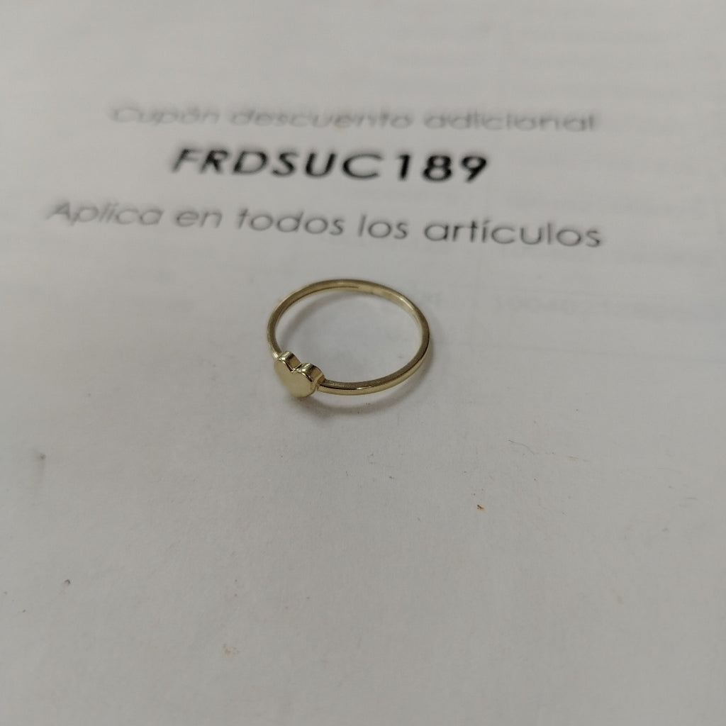 ANILLOS ANILLITO FIG CORAZON 10K TALLA 8 1.1 GR (NUEVO)
