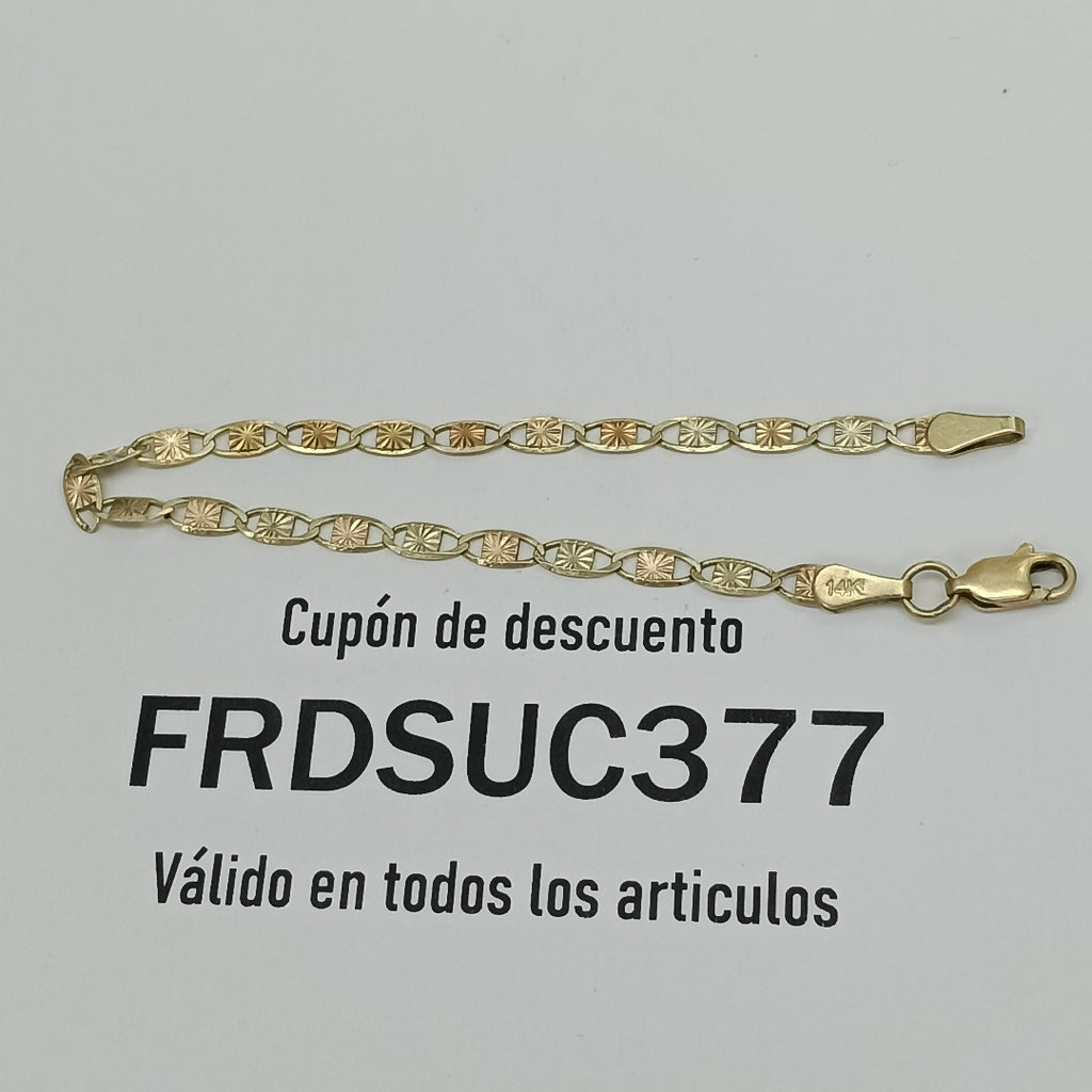 PULSERA ORO 14 K 2.8 GRMS (SEMINUEVO)