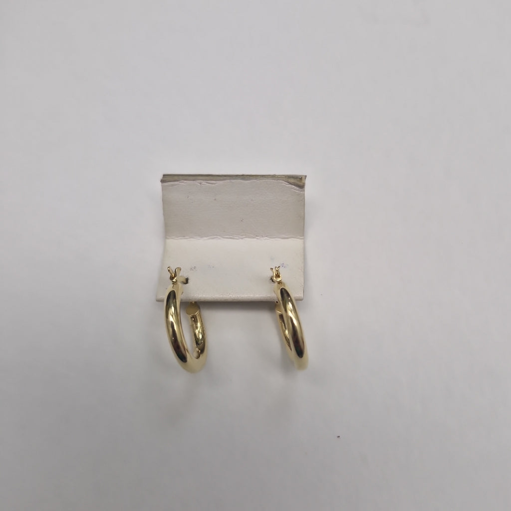 ARETES TEJIDO ARRACADAS LISAS 14K 1.6 GR (NUEVO)