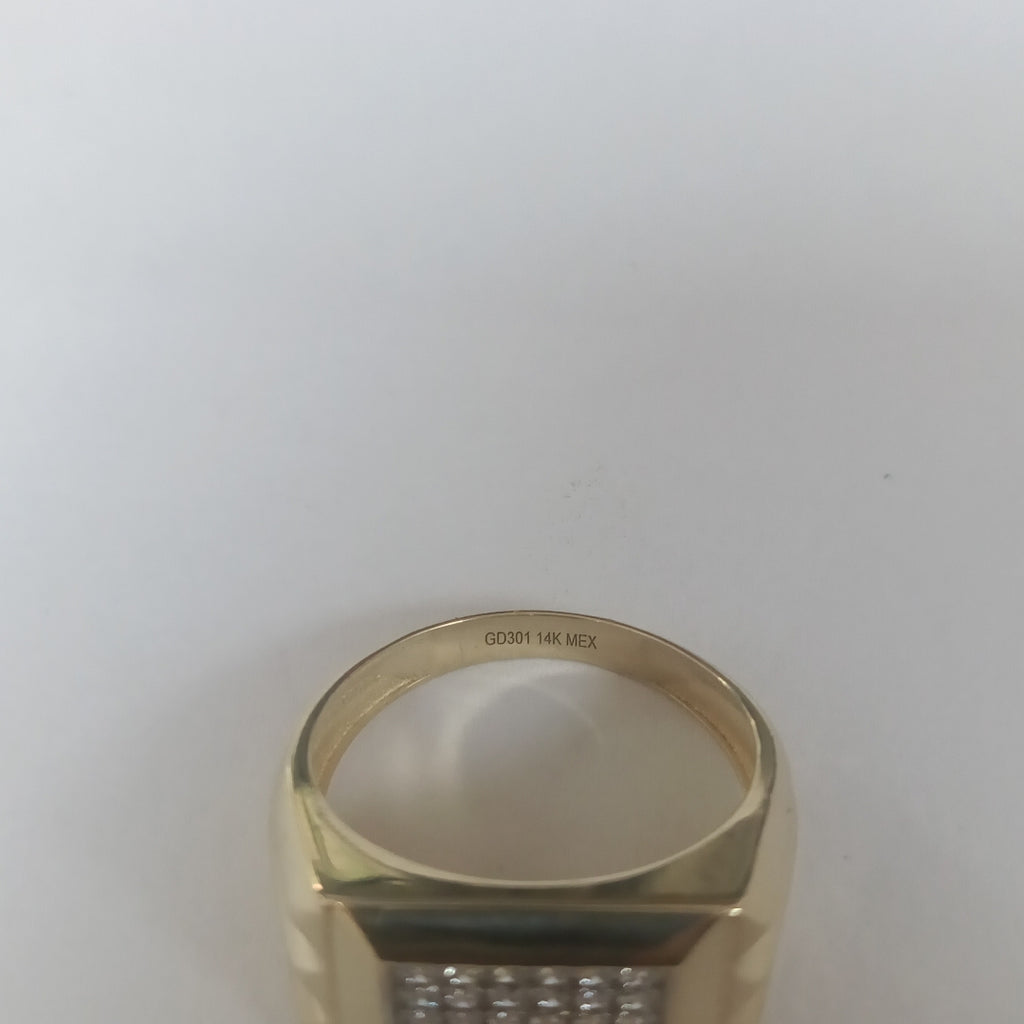 ANILLO C CIRCONIAS 14K 11.5 TALLA 6 GR (NUEVO)