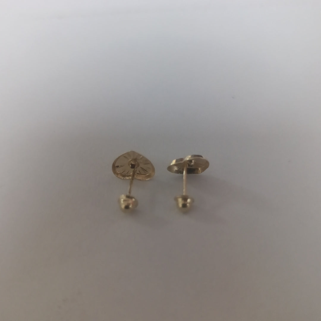BROQUELES BROQUEL FIG CORAZON C CIRCONIA 14K 0.2603 GR (NUEVO)