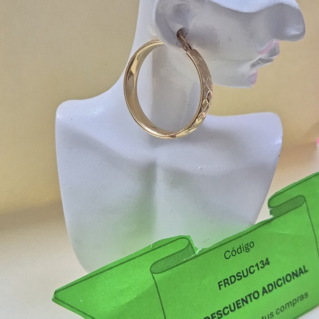 ARRACADAS PAR ORO 14 K 6.2 GRMS (SEMINUEVO)