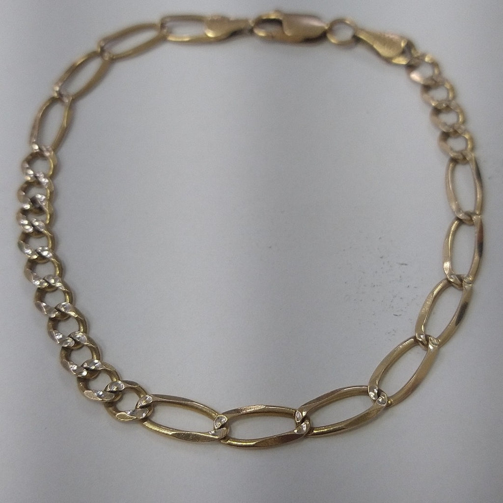 PULSERA ORO COMBINADO 14 K 5,60 GRMS (SEMINUEVO)