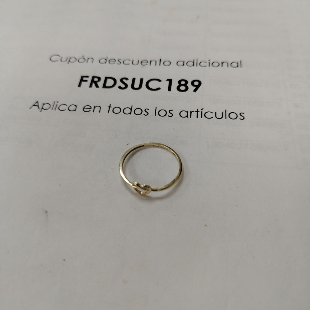 ANILLOS ANILLITO FIG CORAZON 10K TALLA 9 0.9 GR (NUEVO)