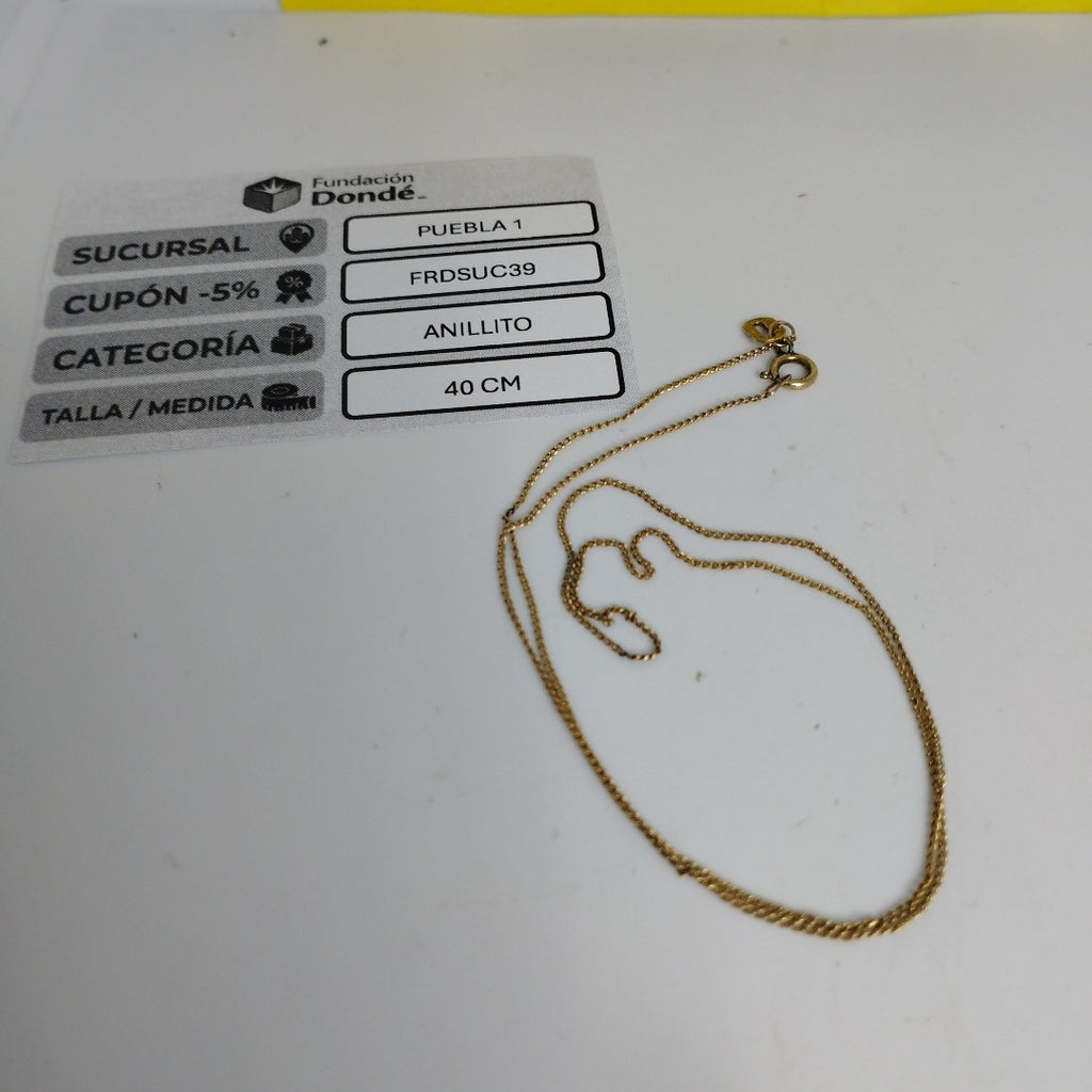 CADENA ORO 10 K 0,70 GRMS (SEMINUEVO)