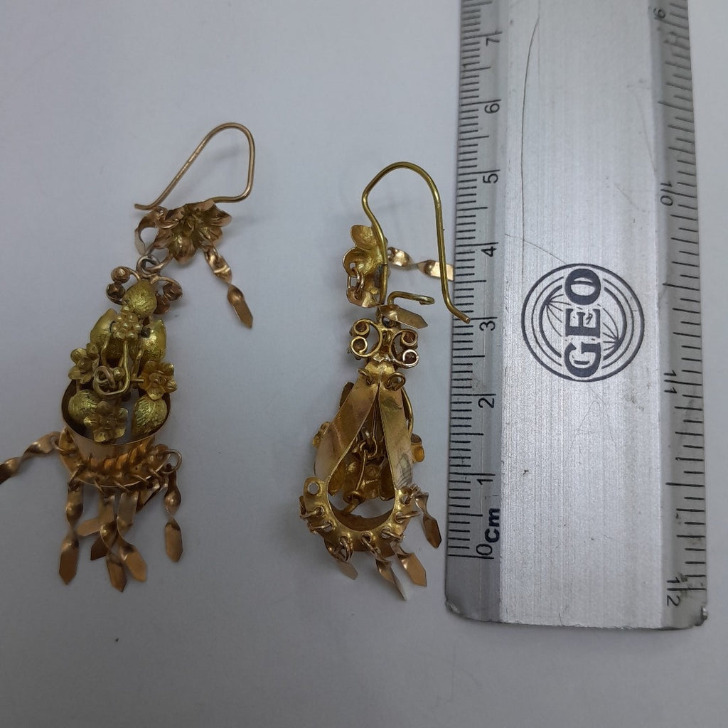ARETES PAR ORO 10 K 7,80 GRMS (SEMINUEVO)