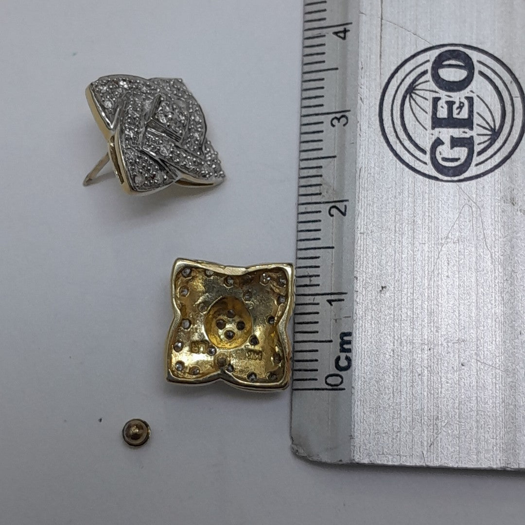 BROQUELES PAR ORO 14 K 6.2 GRMS (SEMINUEVO)
