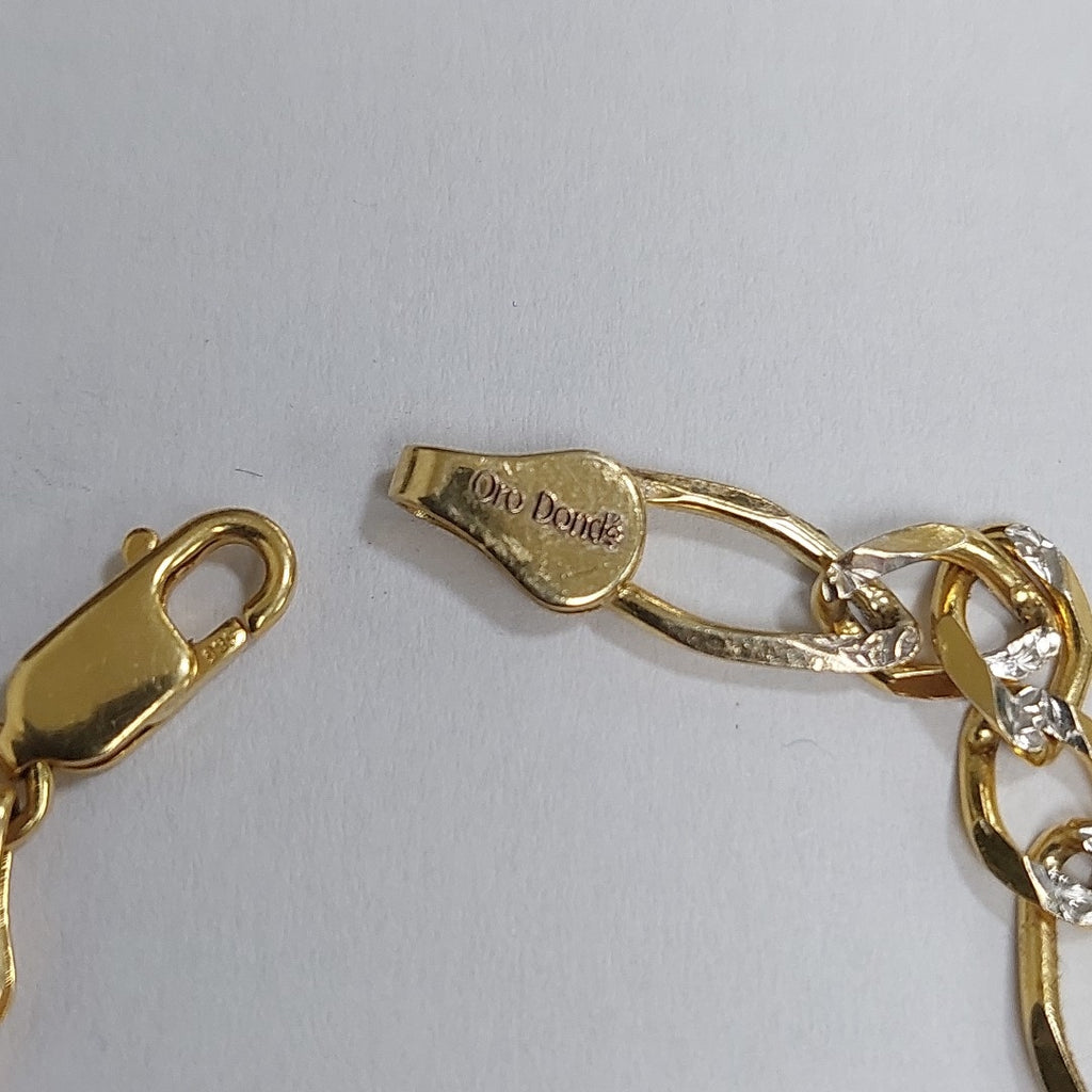 PULSERAS TEJIDO 3X1 ORO 14K 18 CM 5.9 GR (NUEVO)
